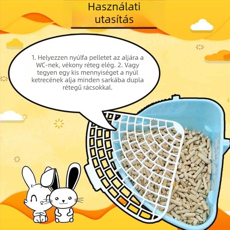 Nyúl-alom faaprítékból, 2.5 kg, vizelet-abszorber és szagcsökkentő