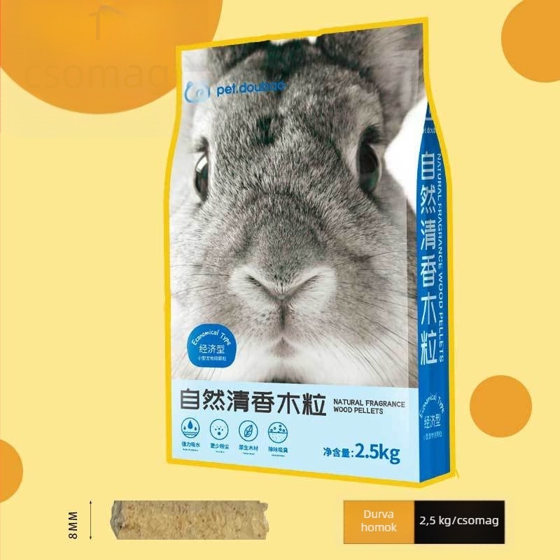 Nyúl-alom faaprítékból, 2.5 kg, vizelet-abszorber és szagcsökkentő