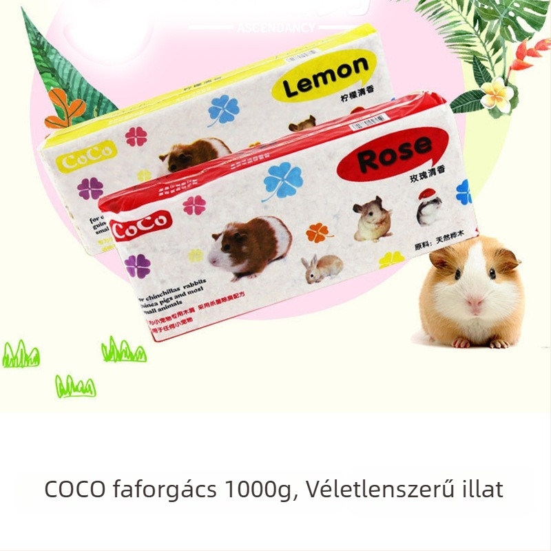 Nyírfából készült fa gyapjú alátétanyag, 1 kg, téli meleg kisállatok számára