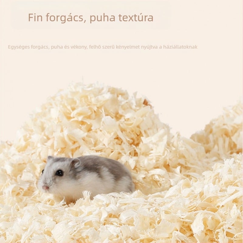 Kisállatok alomtakaró forgácsból dezodoráló és melegítő hatással — a hörcsögök és más apró állatok számára; Import: Nem; Márka: Egyéb; Kategória: Kisállat etetési eszközök
