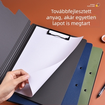 Kétcsipeszes A4-es dokumentumokhoz való irattartó és clipboard habpanellel, iroda- és diákhasználatra, A3 dokumentumokhoz