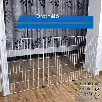 Vas hálós macska ketrec napozáshoz, karcolás elleni védelem, kompakt beltéri macska ketrec készlet