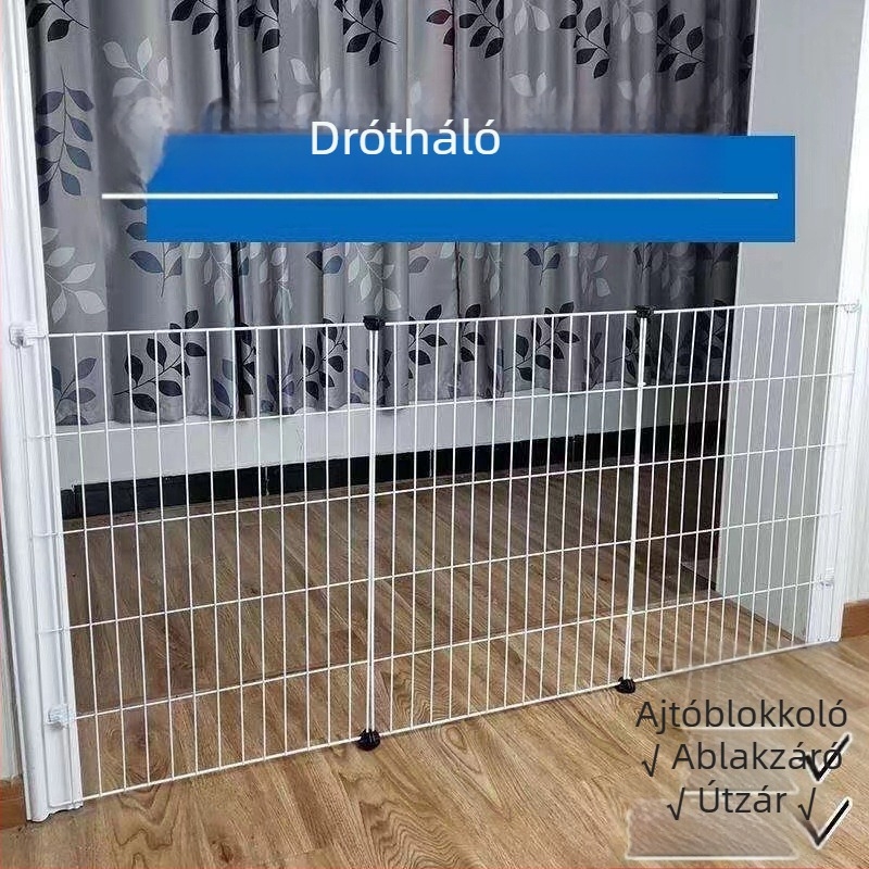 Vas hálós macska ketrec napozáshoz, karcolás elleni védelem, kompakt beltéri macska ketrec készlet