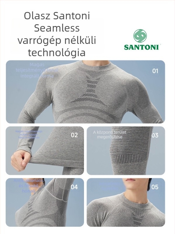 Merinó gyapjú gyorsan száradó alapréteg készlet, uniszex, nedvszívó, kompresszió