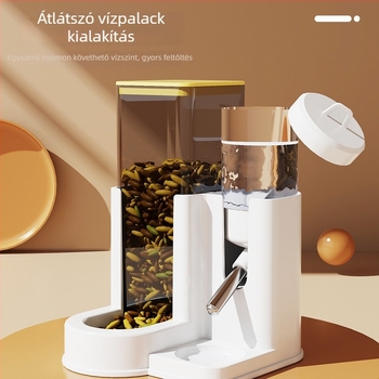 Hamster 2-in-1 itató és etető tál, PP anyag, ivóvíz adagoló