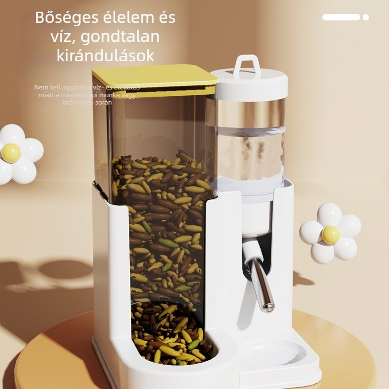 Hamster 2-in-1 itató és etető tál, PP anyag, ivóvíz adagoló