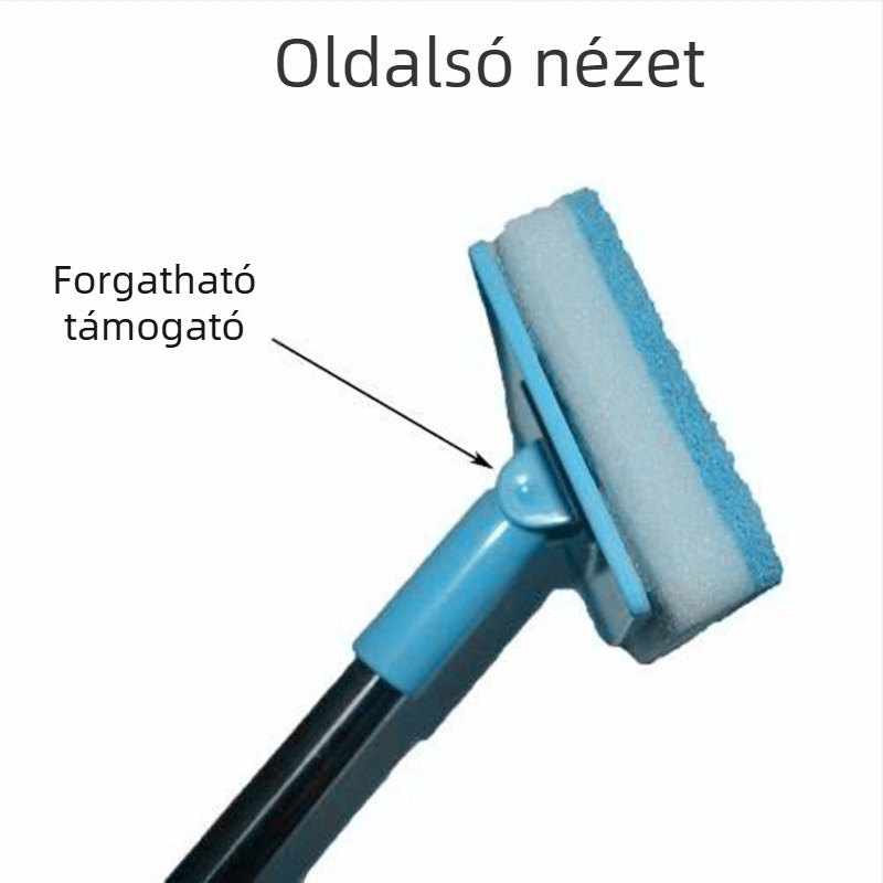 Hosszú nyelű akváriumi kefével belső falak tisztítására - Akváriumi felszerelés