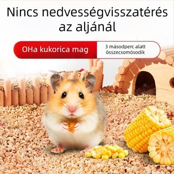 Hörcsög alom: kukoricacsutka alom, faforgács és vizelet-homok arany hörcsögöknek