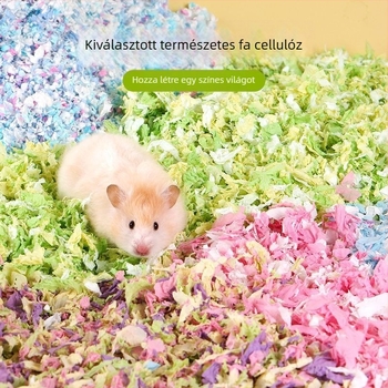 Hörcsög papír-bab alátét télre - dezodoráló, nedvszívó, pormentes - papírdarabok és faforgács, hörcsögök és csincsilla számára
