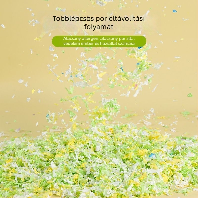 Hörcsög papír-bab alátét télre - dezodoráló, nedvszívó, pormentes - papírdarabok és faforgács, hörcsögök és csincsilla számára