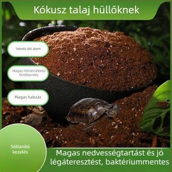 Fából készült hörcsög lakhely kókusz tégla és mohás matrac