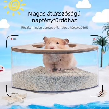 Átlátszó akril hamster fürdető készlet – toalettsz. és homokfürdő; Eredet: Kína; Márka: It is suitable