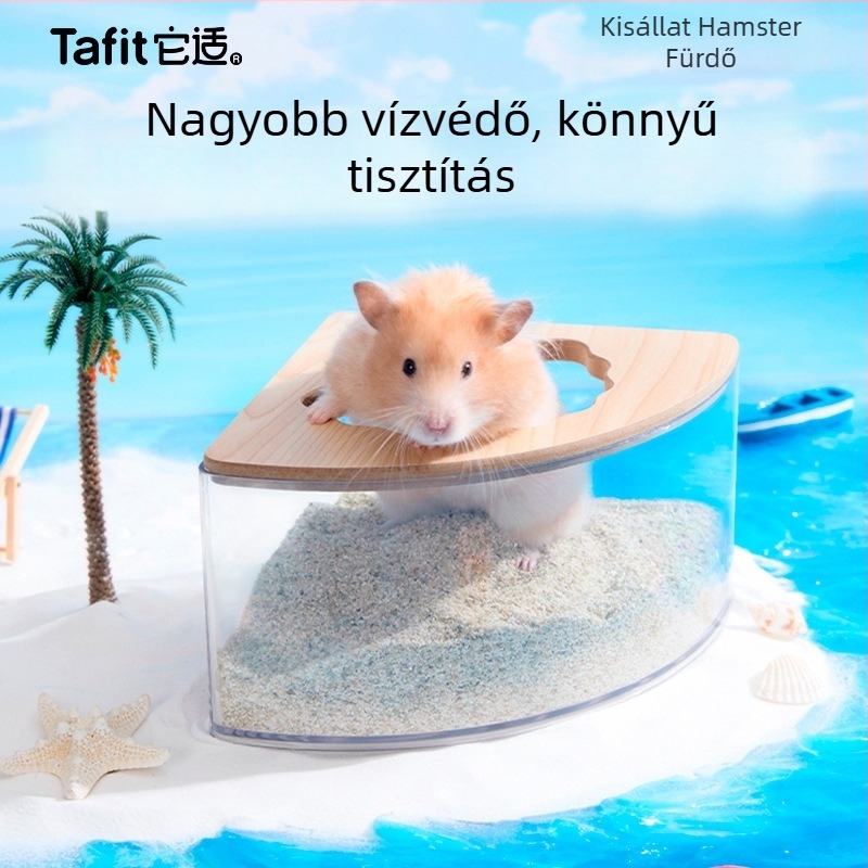 Átlátszó akril hamster fürdető készlet – toalettsz. és homokfürdő; Eredet: Kína; Márka: It is suitable