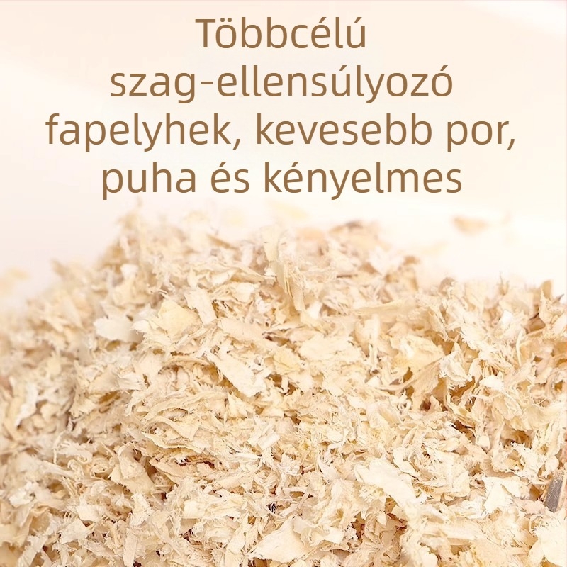 Fából készült alom hámsterek és csincsillák számára, pormentes, dezodoráló