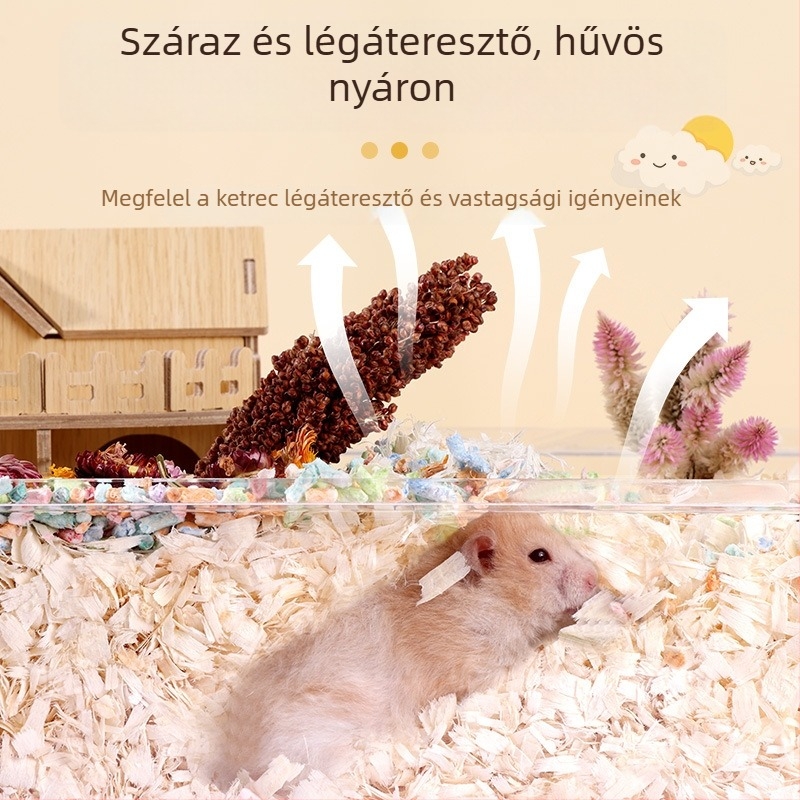Pormentes fa forgács alom, dezodoráló és fertőtlenítő hatású, kisállatok számára