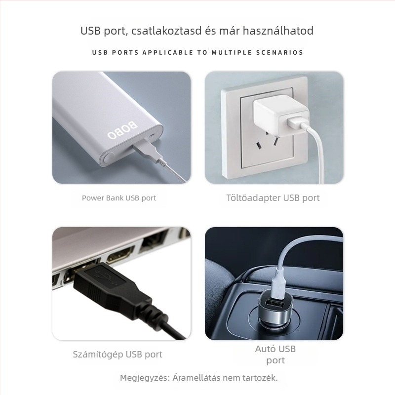 USB oxigénpumpa akváriumhoz, csendes, hordozható, súly 0,15 kg - Fishing baby