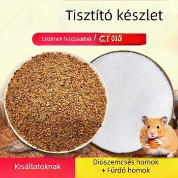 Dezodoráló hörcsög alom — diós homok, bioenzimek, granulált homok, hörcsögöknek