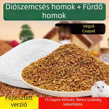 Dezodoráló hörcsög alom — diós homok, bioenzimek, granulált homok, hörcsögöknek
