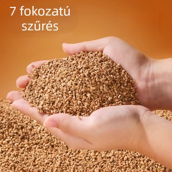 Mosható dióhéj-homok-alom hörcsögöknek, aranyhörcsög számára; vizelet-abszorpciós szemcsék a terrárium dekorálásához és hűtéséhez