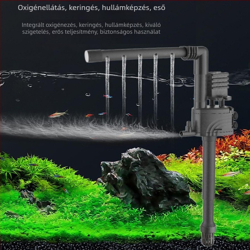 Merülő vízpumpa – csendes működés; szívó típus; műanyag ház; 0,5 kg; alkalmas vízcserére és kertészeti szökőkútra