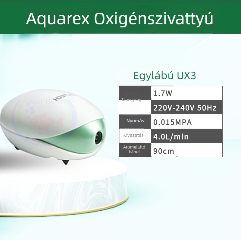 Aquarex oxigénpumpa kisméretű és közepes akváriumokhoz, otthoni használatra, csendes működés