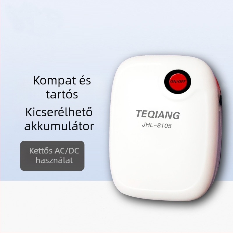 Extra strong oxigénpumpa cserélhető lítiumakkumulátorral, USB-töltésű, horgászatra és szabadtéri használatra – súly 0.4 kg
