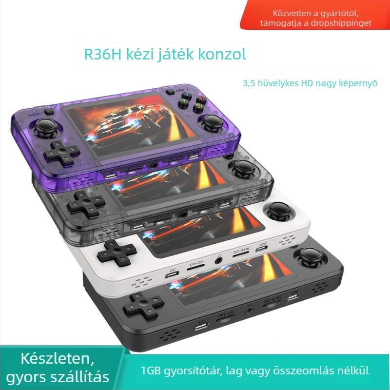 Kézi arcade konzol kettős joystickokkal, nyílt forráskódú Linux operációs rendszerrel, 3,5 hüvelykes kijelző, 64GB/128GB tárhely