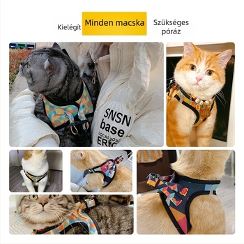 Everking Macskahám és mellény-stílusú pórázkészlet, anti-evadás és anti-tekeredés