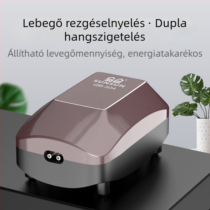 Kompakt, csendes akváriumi oxigénpumpa otthoni használatra