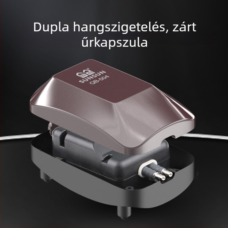 Kompakt, csendes akváriumi oxigénpumpa otthoni használatra