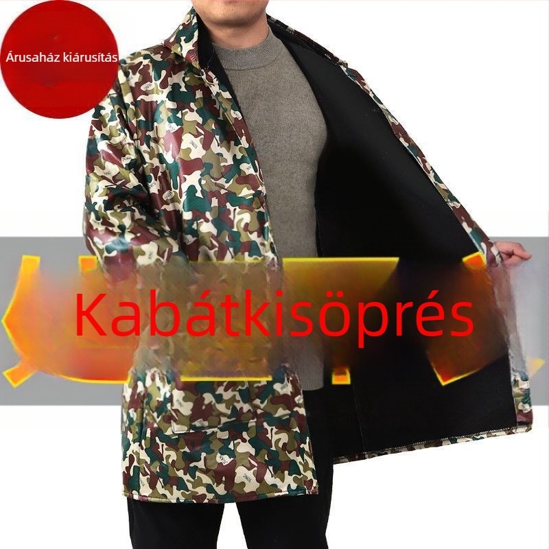 Téli kamufázs munkaruha overall, bolyhos béléses, vízálló és olajálló, felnőtteknek.