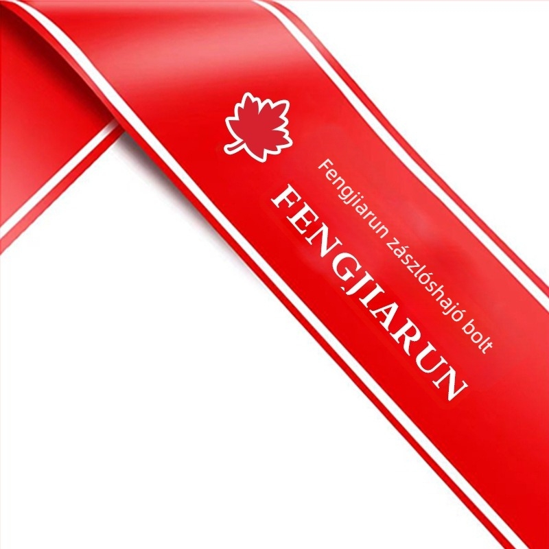 Vágóceremónia kellékei — vászon banner, márka Source factory, anyag: Egyéb, helyszínelrendezési rekvizit