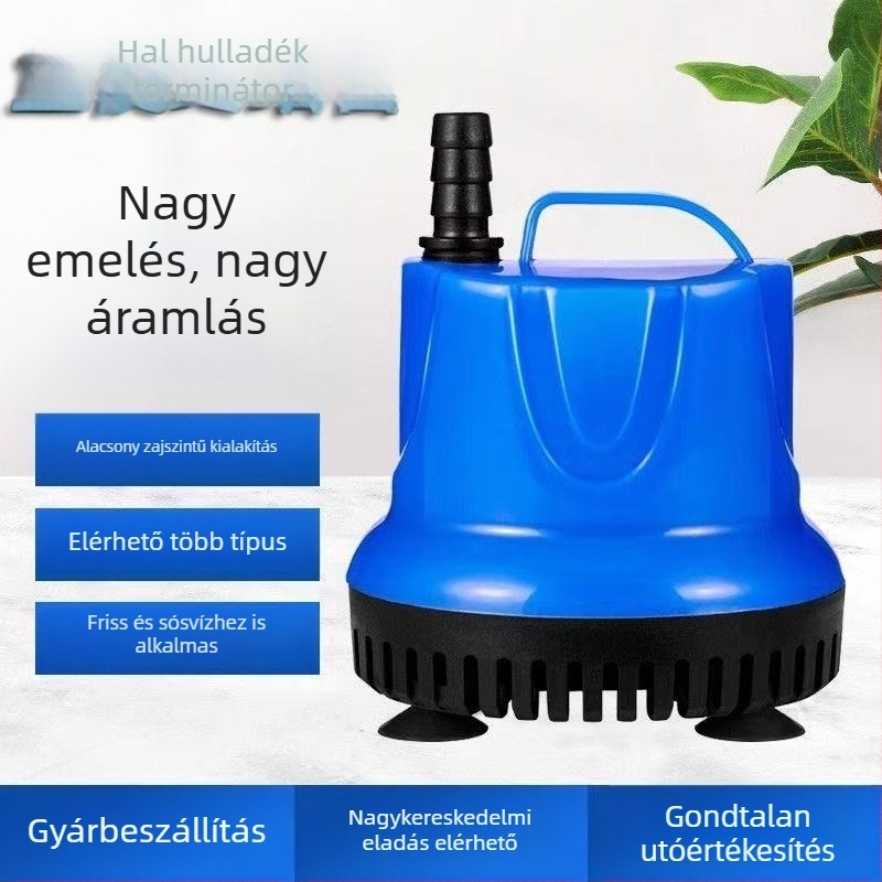 Három az egyben merülő akváriumi szivattyú: csendes keringés, szűrés és aeráció