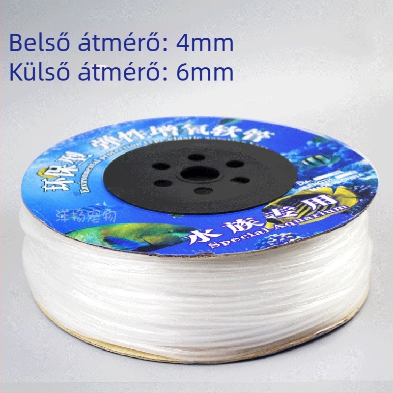 Akvarisztikai oxigéncső kiegészítő, PVC, 4×6 mm, 1,4 kg