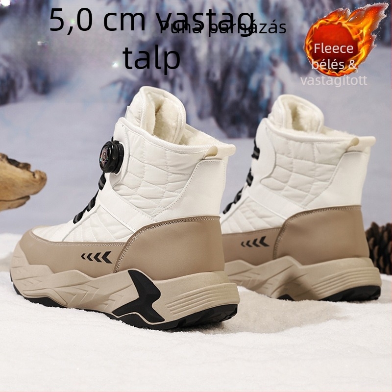 Férfiaknak készült, magas szárú téli bakancs fleece-béléssel, vízálló, -40°C-ig meleg.