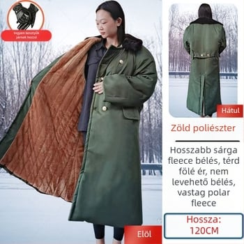 Kamufláž téli pamutkeverék kabát felnőtteknek, uniszex