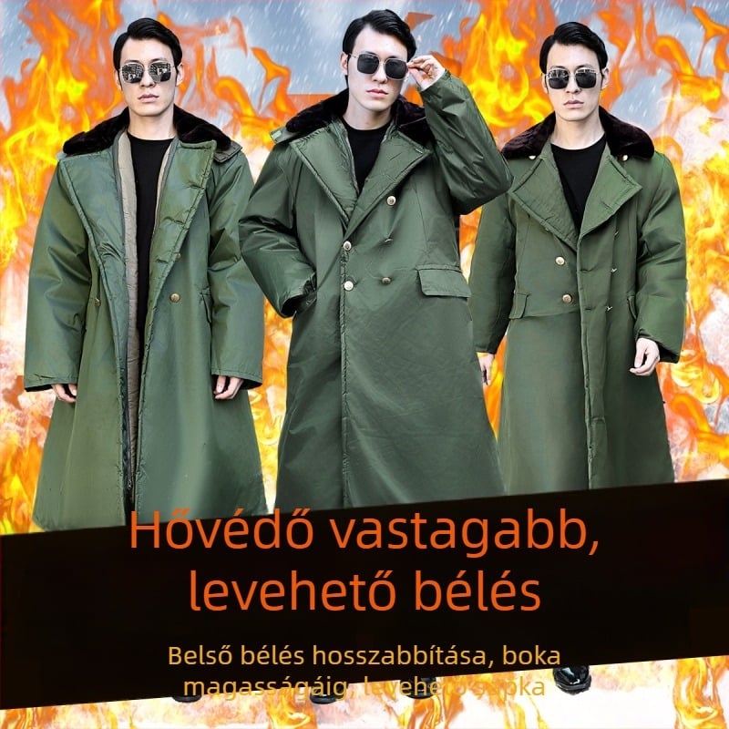 Kamufláž téli pamutkeverék kabát felnőtteknek, uniszex