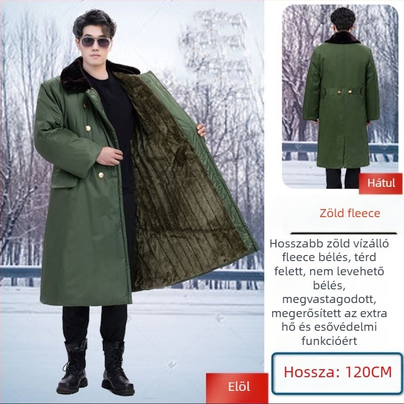 Kamufláž téli pamutkeverék kabát felnőtteknek, uniszex