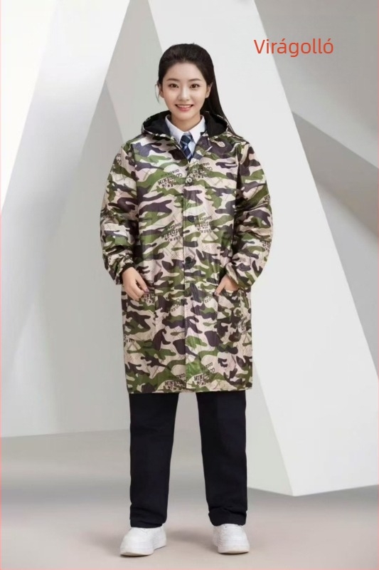 Téli kamufláz mintás munkaruha fleece-béléssel, hosszú ujjú dzseki gyárak és raktárak számára