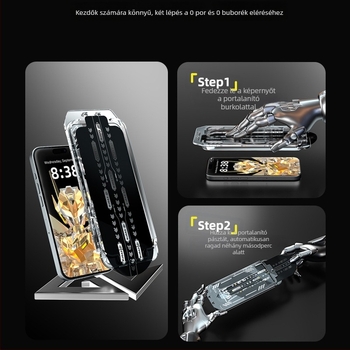 Edzett üveg kijelzővédő iPhone 14 Pro Max-hoz — teljes lefedettség, adatvédelmi funkció (anti-peep), anti-nyomok, porálló