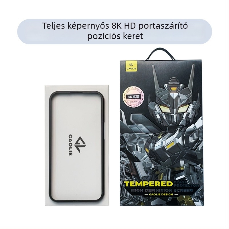 Edzett üveg kijelzővédő iPhone 14 Pro Max-hoz — teljes lefedettség, adatvédelmi funkció (anti-peep), anti-nyomok, porálló