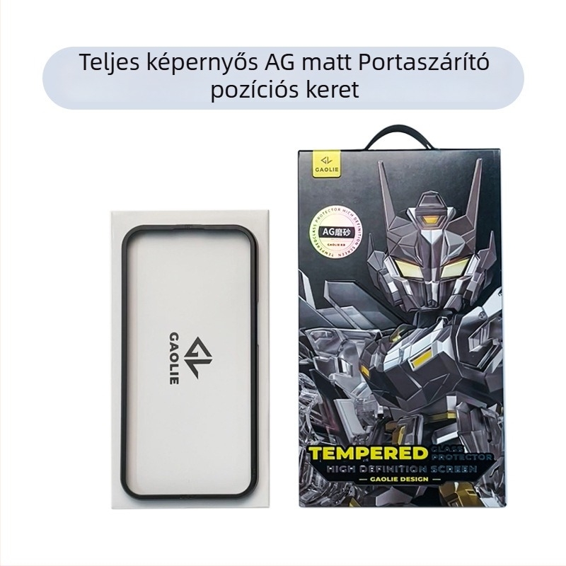 Edzett üveg kijelzővédő iPhone 14 Pro Max-hoz — teljes lefedettség, adatvédelmi funkció (anti-peep), anti-nyomok, porálló
