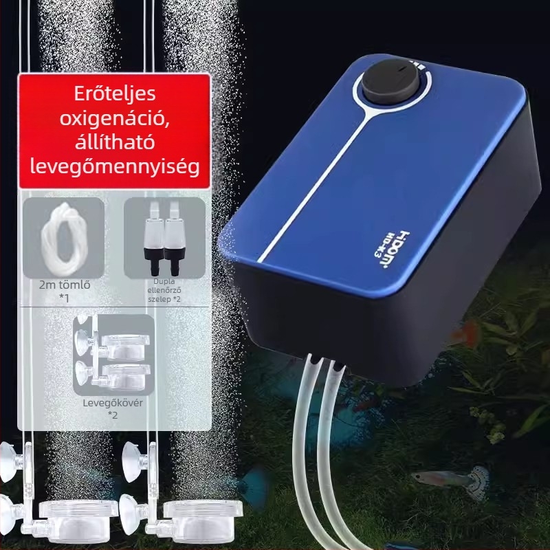 Xiteng ultra-csendes oxigénpumpa akváriumhoz, otthoni aeráció