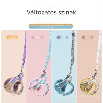 Macska-vesthám kültéri használatra, a menekülés megakadályozására, sétákhoz pórázzal