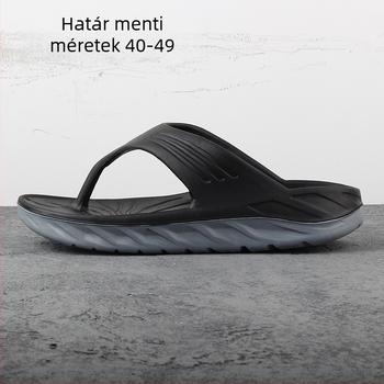 Férfi EVA papucs – EVA felső és talp, injektált talp, nyitott orrú, strand stílus, lélegző és könnyű