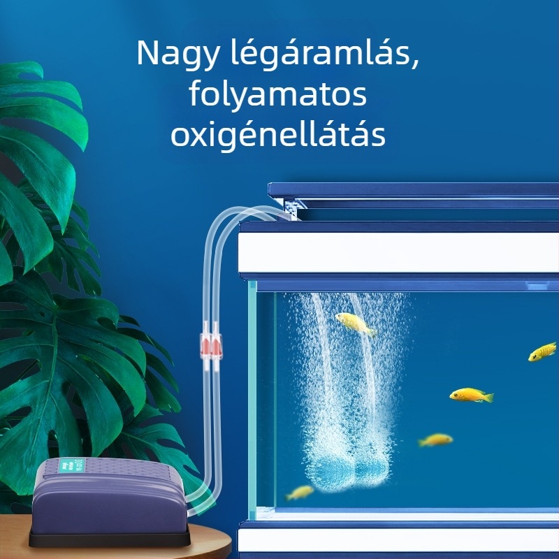 Akváriumi oxigénpumpa, nagy teljesítményű oxigenátor, Ye-12 Jingye elektromechanikus