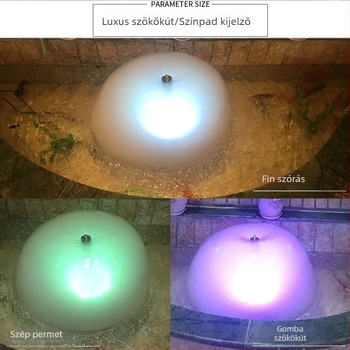 HQ-3248MF/4048MF/5048MF tájkép gomba szökőkút szivattyú, levegőztető, LED világítással és atomizációval
