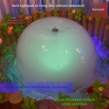 HQ-3248MF/4048MF/5048MF tájkép gomba szökőkút szivattyú, levegőztető, LED világítással és atomizációval