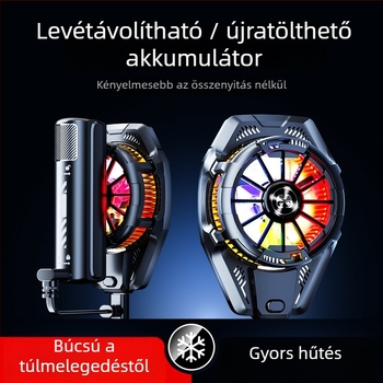 BINBO/HOOYS SRQ-X25 Vezeték nélküli mobiltelefon hűtő, félvezetős hűtés, három fokozat, 3W, ABS