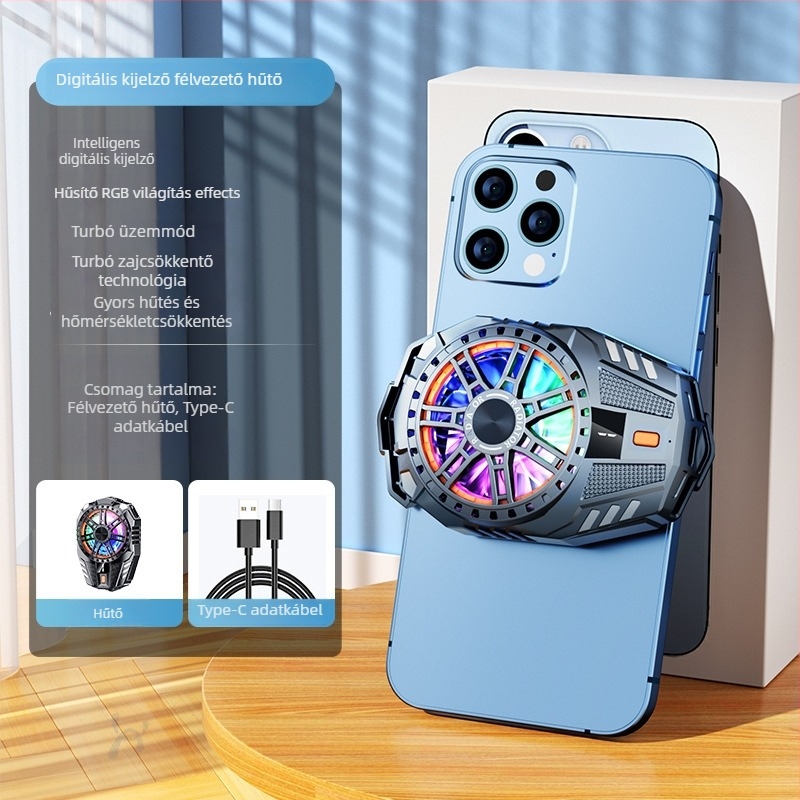 BINBO/HOOYS SRQ-X25 Vezeték nélküli mobiltelefon hűtő, félvezetős hűtés, három fokozat, 3W, ABS